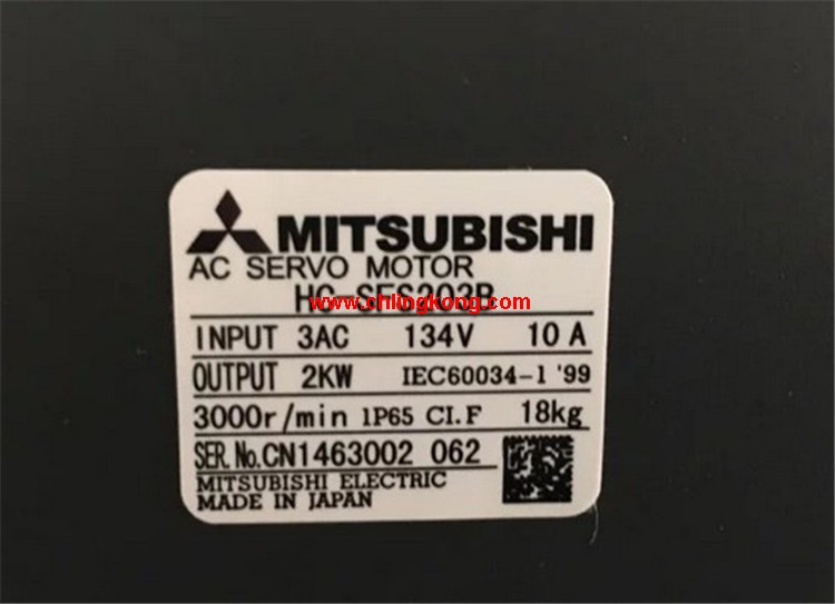 三菱中慣量中功率電機(jī)HC-SFS203B